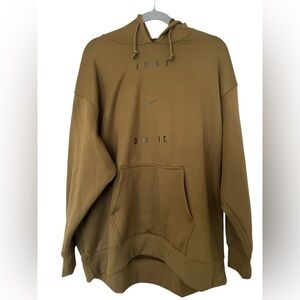 Nike Women’s Oversized olive green Hoodie